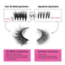 SWINGINGHAIR 3D Mink Lashes, False Eyelashes 18mm Mink Eyelashes Natural Look, Wispy Soft Real Mink Lashes for Women Makeup Handmade Strips Eyelashes with Tweezers 1 Pair K17 SWINGINGHAIR Store