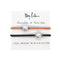 By Lilla Halo Elastic Hair Ties and Bracelets | Set of Two Hair Tie-Bracelets | Hair Accessories for Women | No Crease Hair Ties & Women’s Bracelets | Silver (Nectarine/Brown) By Lilla