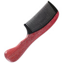 Onedor Handmade 100% Natural Red Sandalwood With Buffalo Horn Fine Tooth Hair Combs - Anti-Static Sandalwood Scent Natural Hair Detangler Wooden (Red Buffalo Horn Fine Tooth) Onedor