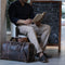 Leather Duffel Bag & Toiletry Bag Combo - The Best Masculine Travel Gift For Men Rustic Town Store
