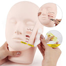 LASHVIEW Lash Mannequin Head, Practice Training Head with 25 Pairs Practice Lashes for Training Eyelash Extensions,Cosmetology Doll Face Head,Easy to Clean by Skincare Essential Oil LASHVIEW
