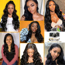 QTHAIR 14A Lace Closure Wigs Pre Plucked Natural Hairline with Baby Hair Brazilian Virgin Body Wave Human Hair Lace Frontal Closure Wigs for Black Women 4x4 Lace Closure Wigs 18 inch QTHAIR