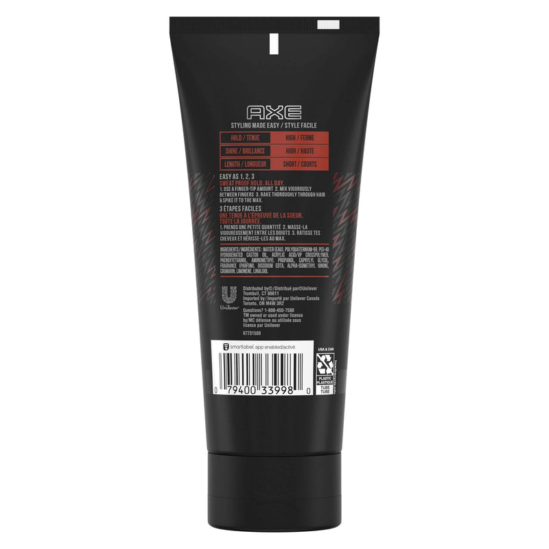 AXE Spiked Up Look Hair Gel Extreme Hold 6 oz AXE Store