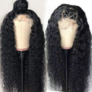 Iris Queen 4x4 Lace Front Wigs Human Hair for Black Women Curly Human Hair Wigs Pre Plucked with Baby Hair 150% Density Brazilian Hair Lace Closure Wig(24 inch) Iris Queen
