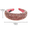 SP SOPHIA COLLECTION Women's Sparkling Crystal Padded Rhinestone Wide Bejeweled Hair Headband Party Hairband Hair Accessories in Rose Gold SP Sophia Collection