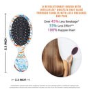 Wet Brush Osmosis Mini Detangler - Flowing Coral - Detangling Travel Hair Brush - Ultra-Soft IntelliFlex Bristles Glide Through Tangles with Ease - Protects Against Split Ends and Pain-Free Wet Brush