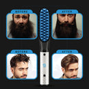 Beard Straightener w/Beard Balm & Beard Growth Oil & Beard,UPGRADED 3 in 1 Hair Straightener Brush Beard Straightening Comb,Unique Stocking Stuffers Gifts for Men Women Him scree
