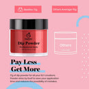 Beetles 6 Colors Dip Powder Nail Kit Starter, Candy Cane Dipping Powder Set Glitter Red Sparkle Colors Snow White Silver Nail Powder Valentine's Day Gifts kit with Base Top Coat Activator Brush Saver beetles Gel Polish