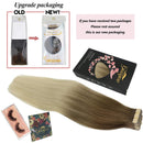 GOO GOO 20 Inch Human Hair Extensions Tape in Balayage Ash Brown to Platinum Blonde Hair Extensions 20pcs 50g Tape in Hair Extensions Natural Remy Human Hair Extensions GOO GOO Store