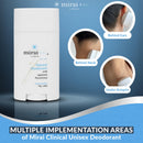 Mirai Clinical - All Natural Deodorant for Women and Men - w/Japanese Persimmon Extract - Full-Body Use - Aluminum, Fragrance, Paraben Free - Vegan - Helps to Eliminate Nonenal® Odor - Unscented-75g Infinity Warehouse