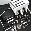 DUcare Makeup Brushes 31Pcs Professional Panda Makeup Brush Set Christmas Gift Premium Synthetic Goat Pony Hair Kabuki Foundation Blending Brush Face Powder Blush Concealers Eye Shadows With Leather Case Organizer DUcare Store