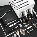 DUcare Makeup Brushes Set Professional Panda Series Makeup Brush Set 31Pcs Kabuki Foundation Blending Face Powder Blush Concealers Eye Shadows With Leather Case Organizer DUcare
