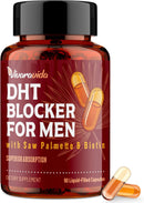 DHT Blocker for Men | Hair Growth Supplement with Saw Palmetto & Biotin - Hair Growth Vitamins - Hair Regrowth - Natural Hair Loss Supplements Liquid-Filled - Proprietary Herbal Blends (90 Capsules) Infinity Warehouse