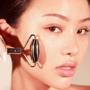 The Original Stainless Steel Face Roller with Travel Pouch, Dual sided - By SACHEU Sacheu