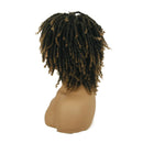 Dreadlock Synthetic Braiding Short Wigs for Black Women Crochet Twist Braids Wigs Afro Curly Synthetic Hair Braiding Wig African Hairstyle (M1B/27) Magibrunette