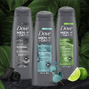 Dove Men+Care Revitalizing 2-in-1 Shampoo and Conditioner For Cleaner, Revitalized Hair Eucalyptus & Birch Plant-Based Cleansers, 90% Naturally Derived Men's Shampoo 12 oz 4 Count DOVE MEN + CARE