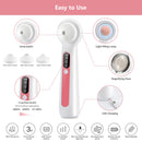 Blackhead Remover Vacuum, Upgraded Visible Facial Pore Cleaner with Magnifier & LED Filling Light, 3 Removable Suction Nozzles & 4 Acne Comedone Pimple Extractor Tools & USB Charging Cable Included Yootte