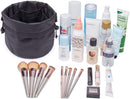 Barrel Makeup Bag Travel Drawstring Cosmetic Bag Toiletry Organizer Waterproof for Women and Girls (Small, Black) Narwey Store
