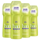 Ban Roll-on Antiperspirant Deodorant, Simply Clean, 3.5 Ounce, No White Residue, 24 Hour Odor and Wetness Protection (pack Of 4), 3.5 Ounce Ban Store