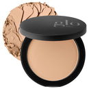 Glo Skin Beauty Pressed Base Powder Foundation Makeup (Natural Medium) - Flawless Coverage for a Radiant Natural, Second-Skin Finish Infinity Warehouse