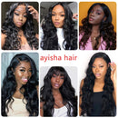 Brazilian Body Wave Human Hair Bundles 3 Bundles Body Wave Human Hair 100% Unprocessed Human Hair Weave 18 20 22 inch Body Wave Extension Bundles Natural Black Body Wave 3 Bundles for Black Women Seekomi
