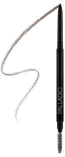 Palladio Beauty Brow Definer Pencil, Black Brown, Ultra Precise Twist-Up Eye Brow Pencil with Long-Staying Power, Spooley Brush Blends Color for Natural Finish, No Eyebrow Pencil Sharpener Required Palladio