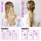 Teenitor 2 Pairs Hair Tail Tools, Hair Braid Accessories Ponytail Maker,French Braid Tool Loop for Hair Styling, 4pcs, 2 Colors Teenitor