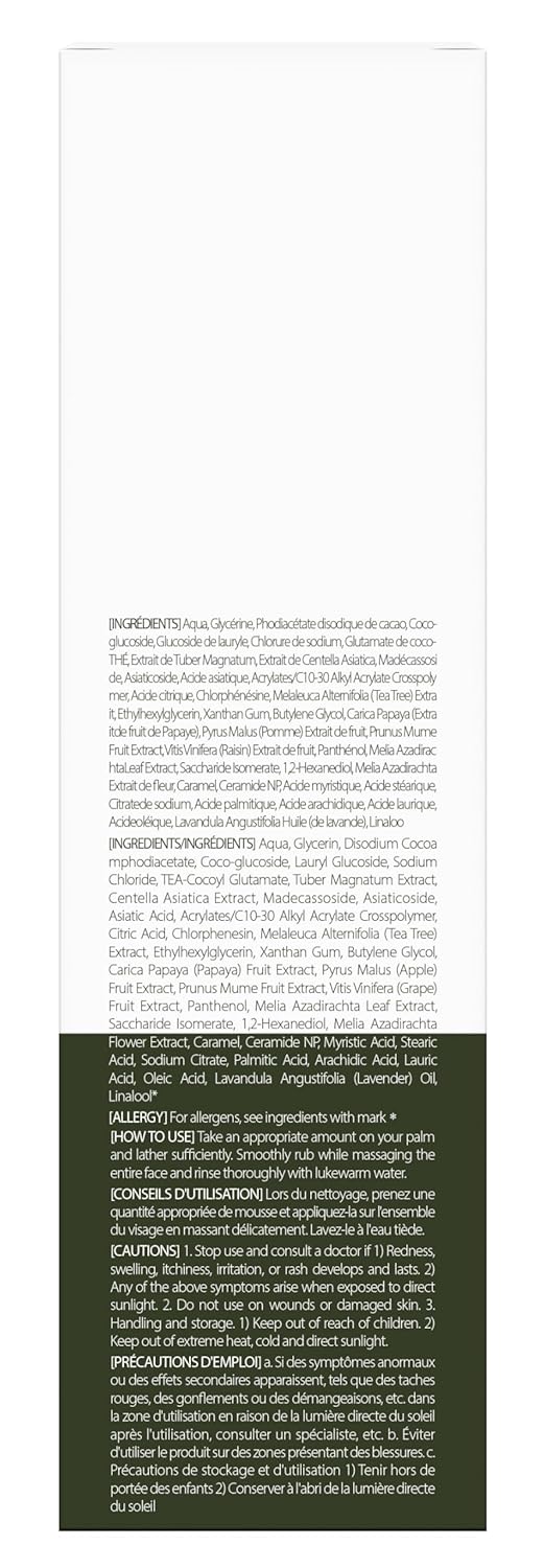 d'alba Piedmont Italian White Truffle Mild Skin Balancing Vegan Cleanser, Hydrating and Calming Cleanser, Mild pH Cleanser with White Truffles for Sensitive Skin, Non-Tightening Gentle Formula