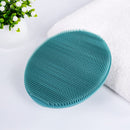 Soft Silicone Body Cleansing Brush Shower Scrubber, Gentle Exfoliating and Massage for all Kinds of Skin (Dark Green) INNERNEED