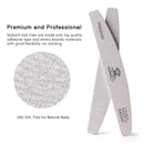 Makartt Nail File Zebra Nail Files 240 240 Grit for Acrylic Nails Poly Nail Gel Emery Boards for Nails Doubled Sides Washable 10 Nail File Kit Nail Accessories Manicure Tools Makartt