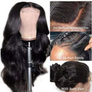 Body Wave Lace Front Wigs Human Hair for Black Woman Lace Closure Wigs 150% Density Brazilian Virgin Hair Glueless 4x4 Body Wave Wigs Pre Plucked with Baby Hair Natural Color (22 Inch) Heng Fan