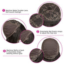 Human Hair Wigs with Bangs for Black Women 150% Density Brazilian Body Wave None Lace Front Wigs with Bangs Glueless Machine Made Wigs with Bangs Natural Black YISEA Store