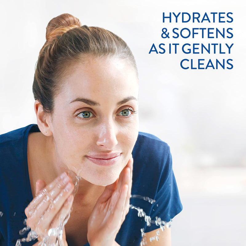 Face Wash by CETAPHIL, Hydrating Gentle Skin Cleanser for Dry to Normal Sensitive Skin, NEW 8 oz 3 Pack, Fragrance Free, Soap Free and Non-Foaming Cetaphil