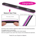 Makartt Nail File 100 180 Grit Emery Boards for Nails 10pcs Nail Files Professional Washable Doubled Sides Nail File Kit for Manicure Pedicure Natural Acrylic Nails Coarse Nail File for DIY Salon Use Makartt