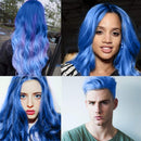 4 Hair Coloring Wax Temporary Hair Clay Pomades 4.23 oz- 4 in 1 Grey Purple Blue Pink - Natural Hair Dye Material Disposable Hair Styling Clay Ash for Cosplay,Halloween,Party VOLLUCK