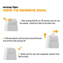 waxup Honey Roll On Wax 2 Pack and 100 Wax Strips, Pro Refill, Hot Hair Removal Wax Cartridge, Depilatory Wax Roller for Sensitive Skin, Home Self Waxing Body, Legs, Arms. Soft Wax Warmer not included waxup