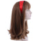 Red 2 Inch Wide Satin Hard Headband with No Teeth (Motique Accessories) Motique Accessories