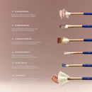 BERRY GOODS 12-Piece Makeup Brush Set with Microcrystalline Silk Fibers – Ultra-Soft, Vegan & Cruelty-Free Face & Eye Brushes with Travel Case (BERRY Blue) Infinity Warehouse
