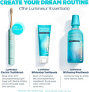 Lumineux Teeth Whitening Sonic Bamboo Electric Toothbrush for Adults - Includes 2 Soft Bristle Replaceable Bamboo Toothbrush Heads, Charging Station & USB Charge Cord - Rechargeable, Light Blue