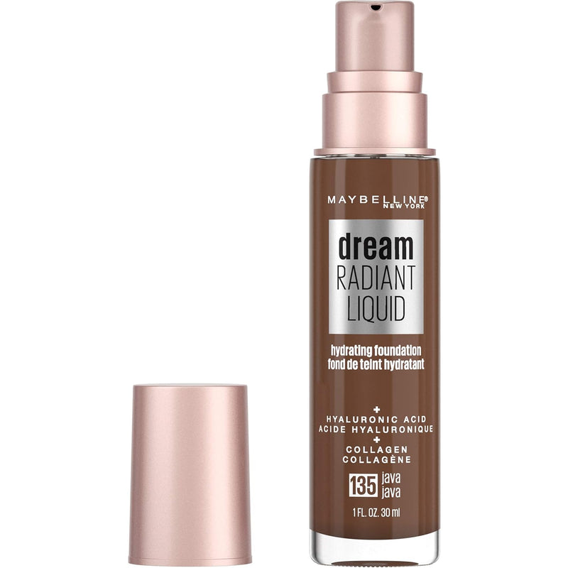 Maybelline Dream Radiant Liquid Medium Coverage Hydrating Makeup, Lightweight Liquid Foundation, Natural Beige, 1 Count Infinity Warehouse