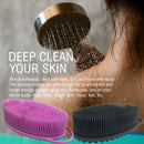 Avilana Exfoliating Silicone Body Scrubber Easy to Clean, Lathers Well, Long Lasting, And More Hygienic Than Traditional Loofah (Gray) Avilana