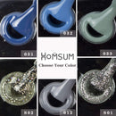 HOMSUM Gel Nail Polish Set, Navy Blue Silver Glitter Gel Nail Polish UV LED Soak Off with No Wipe Base and Glossy Top Coat, Nail Art Manicure Kit Gift Set 8ML HOMSUM