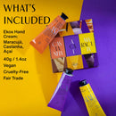 natura - Ekos Tropical Hand Cream Trio Variety Pack, 3 Creams - (1) Maracujá, (1) Castanha, & (1) Açaí Hand Cream - Vegan Skin Care - Brazilian Beauty Secrets - Self Care & Body Care - 1.41oz (40g) Infinity Warehouse