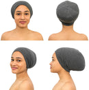 Satin Bonnet Lined Sleeping Beanie Hat Bamboo Headwear Frizzy Natural Hair Nurse Cap for Women and Men CAPLORD