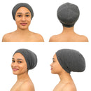 Satin Bonnet Lined Sleeping Beanie Hat Bamboo Headwear Frizzy Natural Hair Nurse Cap for Women and Men CAPLORD