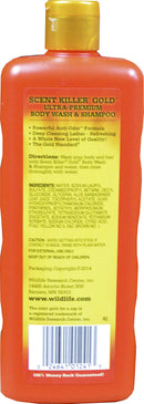 Scent Killer Gold 1241 Wildlife Research Scent Killer Gold Body Wash and Shampoo, 24 Ounce Scent Killer Gold