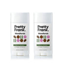 Pretty Frank Natural Deodorant Stick - No Aluminum Deodorant for Women, Men, Teens, Kids – Paraben Sulfate Free Deodorant Featuring Shea Butter, Coconut Oil, Vitamin E, Baking Soda – Woodlands (2pk) PRETTY FRANK Store