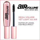 L'Oreal Paris Air Volume Mega Mascara Lightweight Mega Volume Washable Black Brown, 0.3 Fl Oz L'Oreal Paris