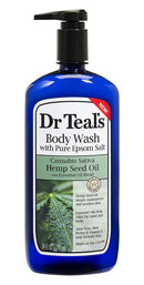 Teal's Pure Epsom Salt Cannabis Sativa Hemp Seed Oil Body Wash, 24 fl oz Wash