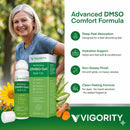 Vigority 99.9% Pure DMSO Roll-On Gel - Premium Skin Conditioning Cream with Aloe Vera, Magnesium, MSM & Botanical Extracts - Fast-Absorbing, Non-Greasy Daily Skin Care - 3.53 oz (100g) Infinity Warehouse